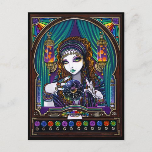 Lumina Bohemian Gypsy Fortune Teller Machine Postcard