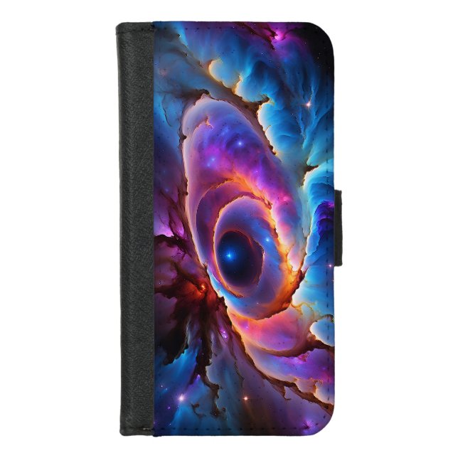 “Luminara” - Nebula and Galaxies iPhone Wallet Case (Front)