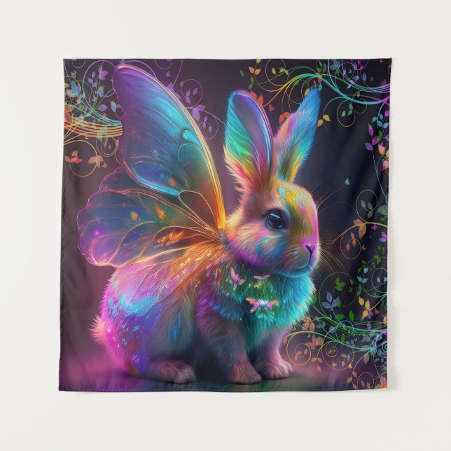 Luminescent Bunny Tapestry (Front)