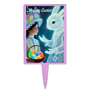 ~ LUMINESCENT CAKE PICK ~ Vintage picture ~