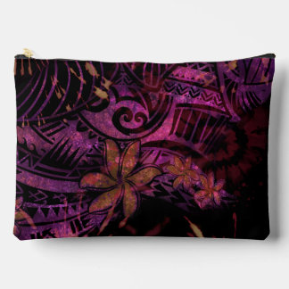 Luminescent Lava Tribal Plumeria Cosmetic Bag –