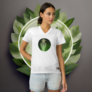 Luminescent Resilience Green Women's Football Jersey