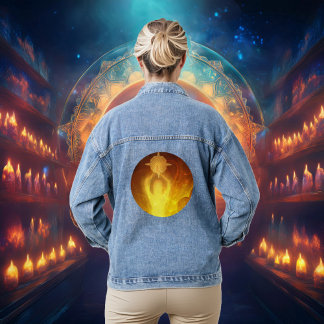 Luminescent Resilience Orange Denim Jacket