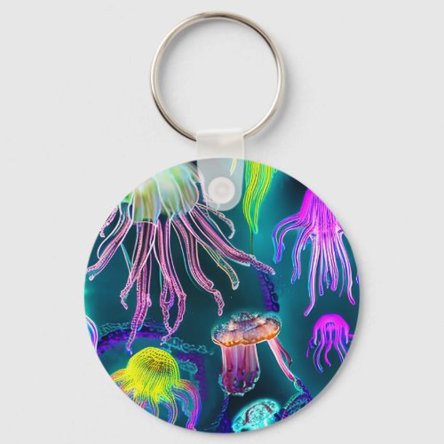 Luminescent Wonders Jellyfish Keychain