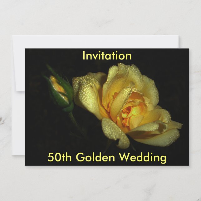 luminous, 50th Golden Wedding, Invitation (Front)