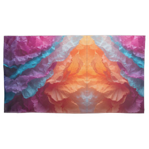 Luminous Abstract Tissue Paper Layers Pillow Case