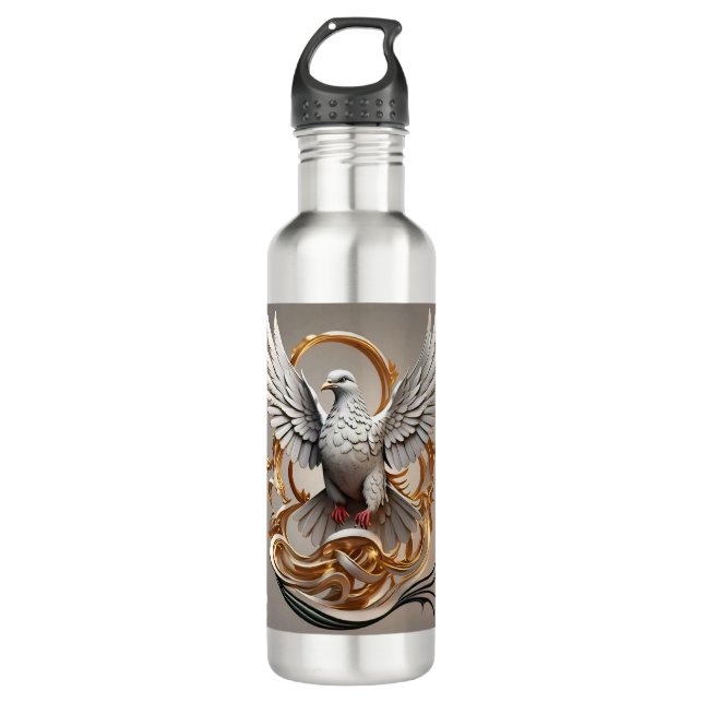"Luminous Ascent" Stainless Steel Water Bottle (Front)
