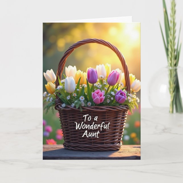 Luminous Aunt Mothers Day Card (Front)