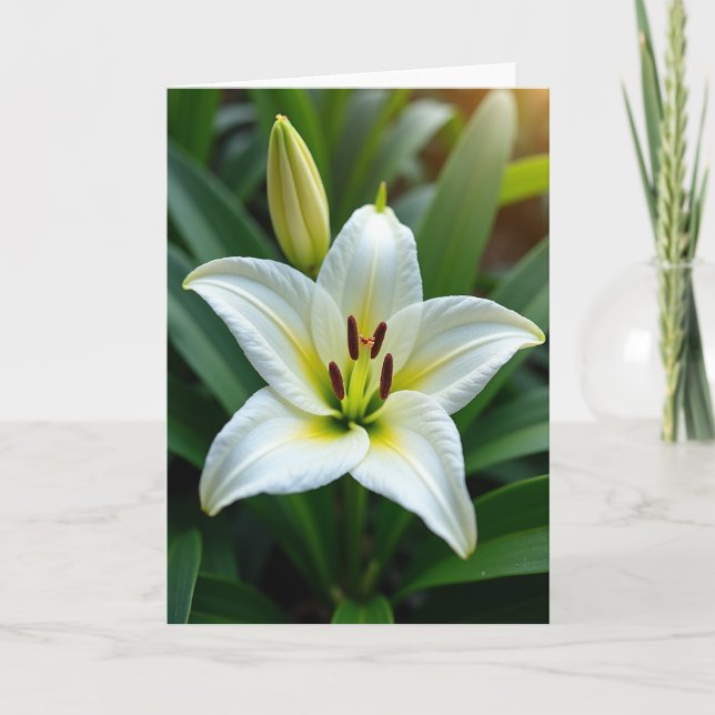 Luminous Birthday Flower Card (Front)