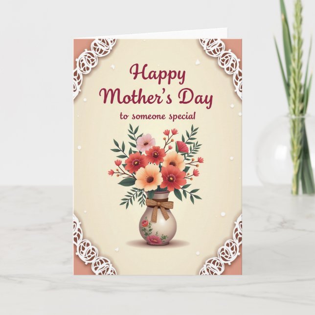 Luminous Blossoms Day Card (Front)