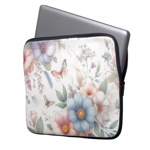 Luminous Blossoms  Laptop Sleeve
