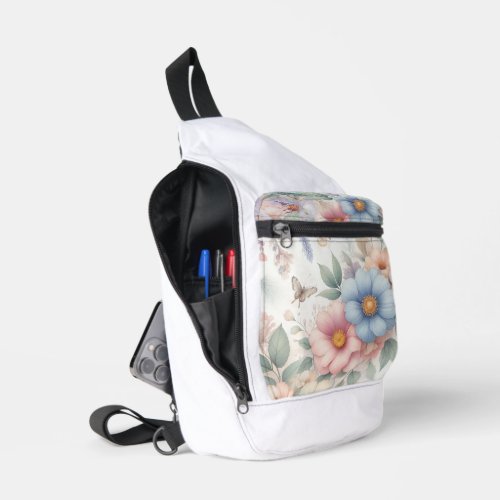 Luminous Blossoms  Sling Bag