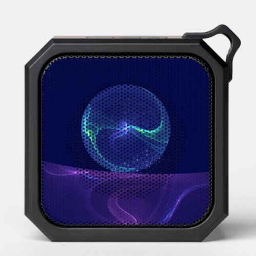 Luminous Blue Purple Dream Abstract Fractal Art Bluetooth Speaker
