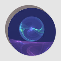 Luminous Blue Purple Dream Abstract Fractal Art