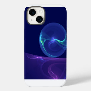 Luminous Blue Purple Dream Abstract Fractal Art Case-Mate iPhone 14 Case