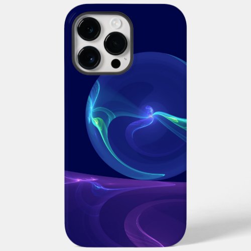 Luminous Blue Purple Dream Abstract Fractal Art Case_Mate iPhone 14 Pro Max Case