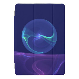 Luminous Blue Purple Dream Abstract Fractal Art iPad Pro Cover