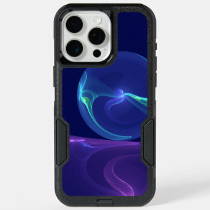Luminous Blue Purple Dream Abstract Fractal Art iPhone 15 Pro Max Case