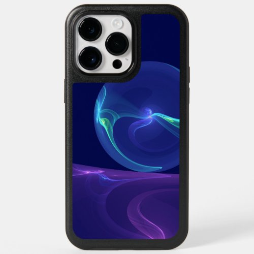 Luminous Blue Purple Dream Abstract Fractal Art OtterBox iPhone 14 Pro Max Case