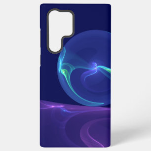 Luminous Blue Purple Dream Abstract Fractal Art Samsung Galaxy S22 Ultra Case