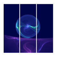 Luminous Blue Purple Dream Abstract Fractal