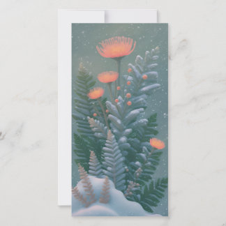 Luminous Botanical Announcement Card | holiday 