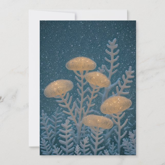 Luminous Botanical Invitation | Holiday Cards (Front)