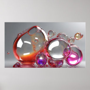 Luminous Bubbles Poster