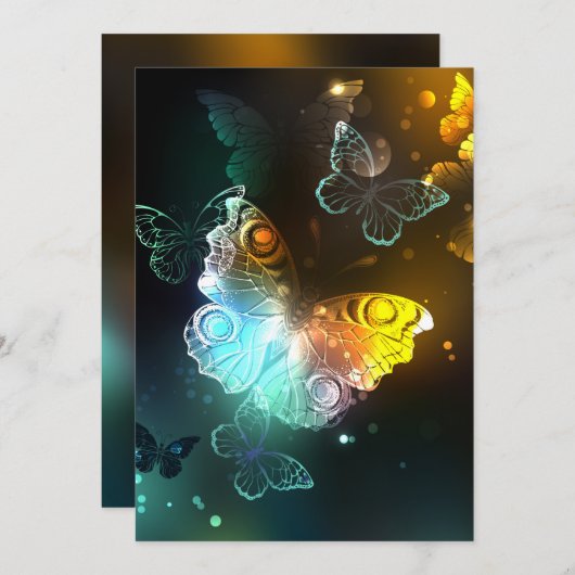 Luminous Butterfly and Night butterflies (Front/Back)