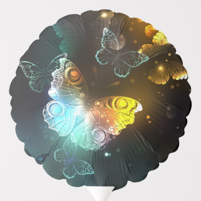 Luminous Butterfly and Night butterflies Balloon (Front)