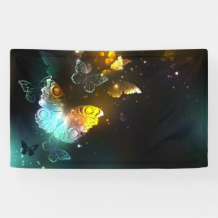 Luminous Butterfly and Night butterflies Banner