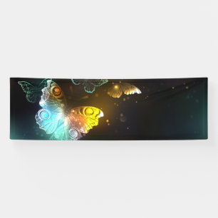 Luminous Butterfly and Night butterflies Banner
