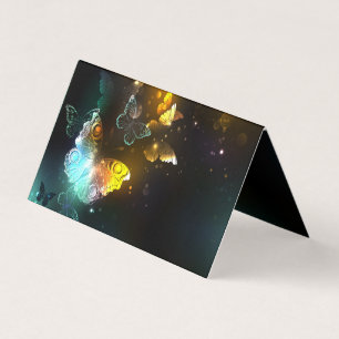Luminous Butterfly and Night butterflies Business Card