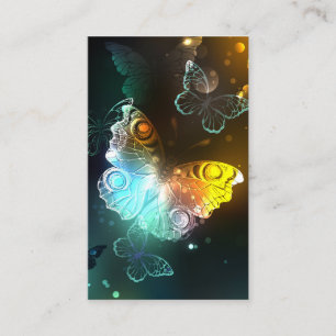 Luminous Butterfly and Night butterflies Business Card