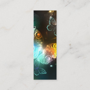 Luminous Butterfly and Night butterflies Calling Card