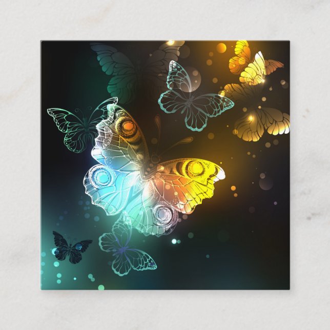 Luminous Butterfly and Night butterflies Enclosure Card (Front)