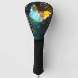 Luminous Butterfly and Night butterflies Golf Head Cover