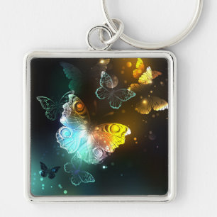 Luminous Butterfly and Night butterflies Keychain