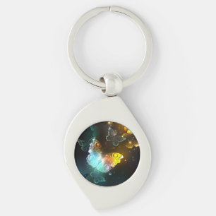 Luminous Butterfly and Night butterflies Keychain