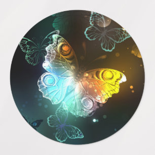 Luminous Butterfly and Night butterflies Kids' Labels