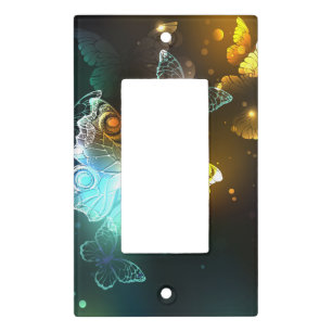 Luminous Butterfly and Night butterflies Light Switch Cover