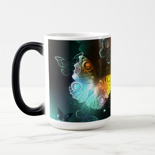 Luminous Butterfly and Night butterflies Magic Mug