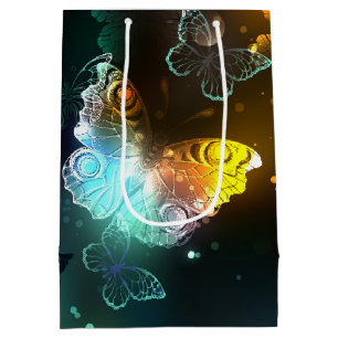 Luminous Butterfly and Night butterflies Medium Gift Bag