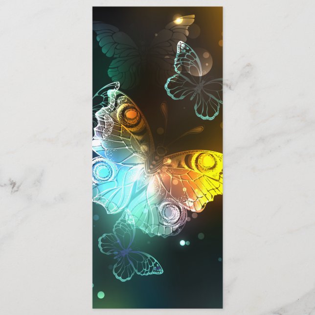 Luminous Butterfly and Night butterflies Menu (Front)
