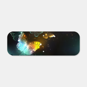 Luminous Butterfly and Night butterflies Metal Sign