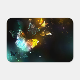 Luminous Butterfly and Night butterflies Metal Sign