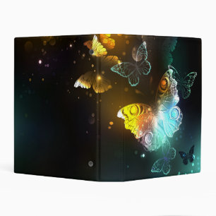 Luminous Butterfly and Night butterflies Mini Binder
