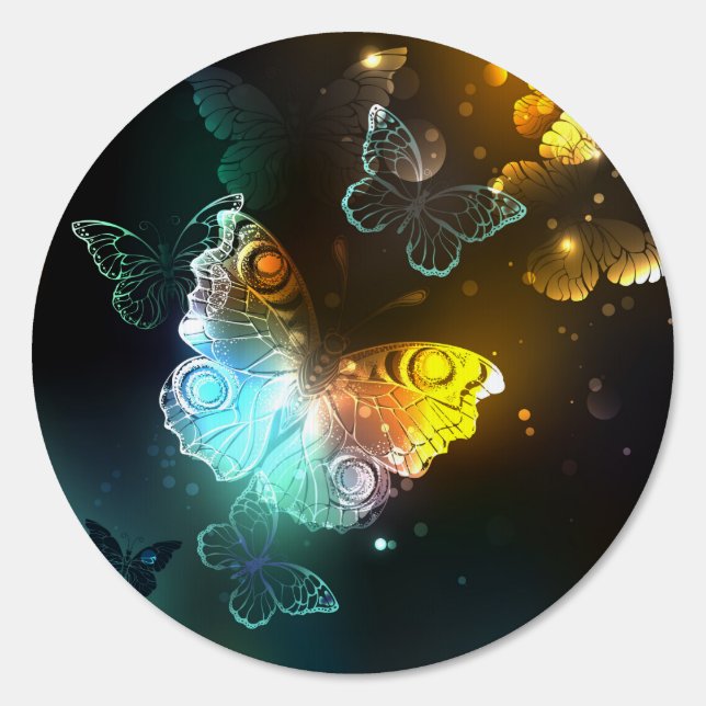 Luminous Butterfly and Night butterflies Sign (Front)