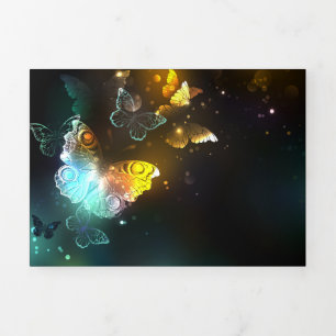 Luminous Butterfly and Night butterflies Tri-Fold Program