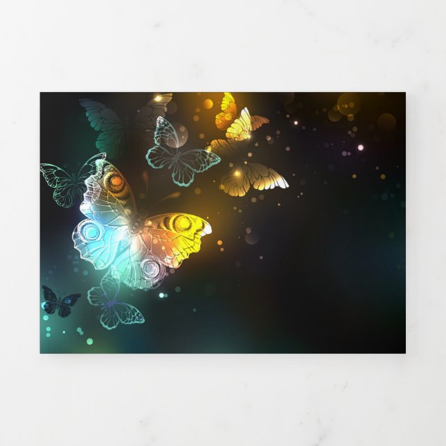 Luminous Butterfly and Night butterflies Tri-Fold Program (Cover)